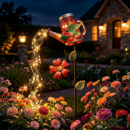 Solar Watering Can Light, Solar Yard Decorations Outdoor