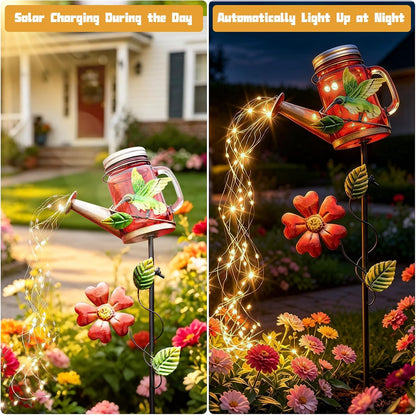 Solar Watering Can Light, Solar Yard Decorations Outdoor