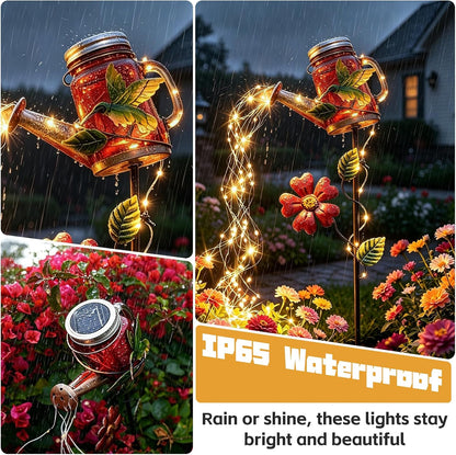 Solar Watering Can Light, Solar Yard Decorations Outdoor