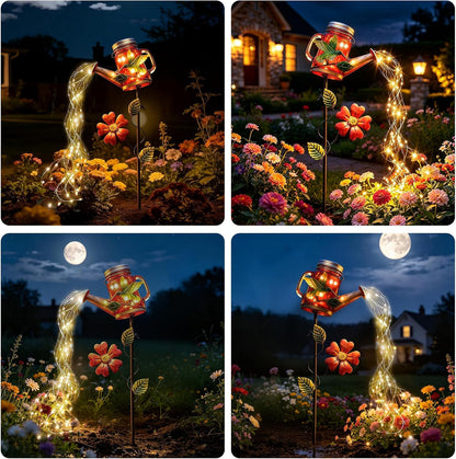 Solar Watering Can Light, Solar Yard Decorations Outdoor