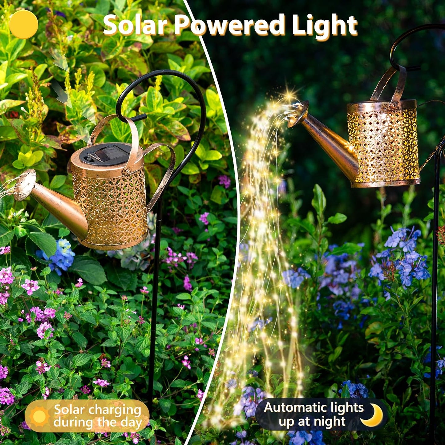 Solar Watering Can Light, Solar Yard Decorations Outdoor