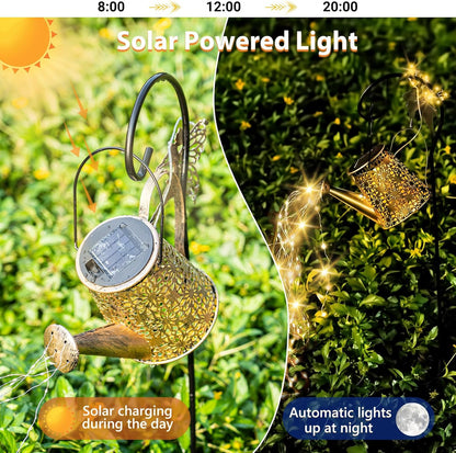 Solar Watering Can Light, Solar Yard Decorations Outdoor