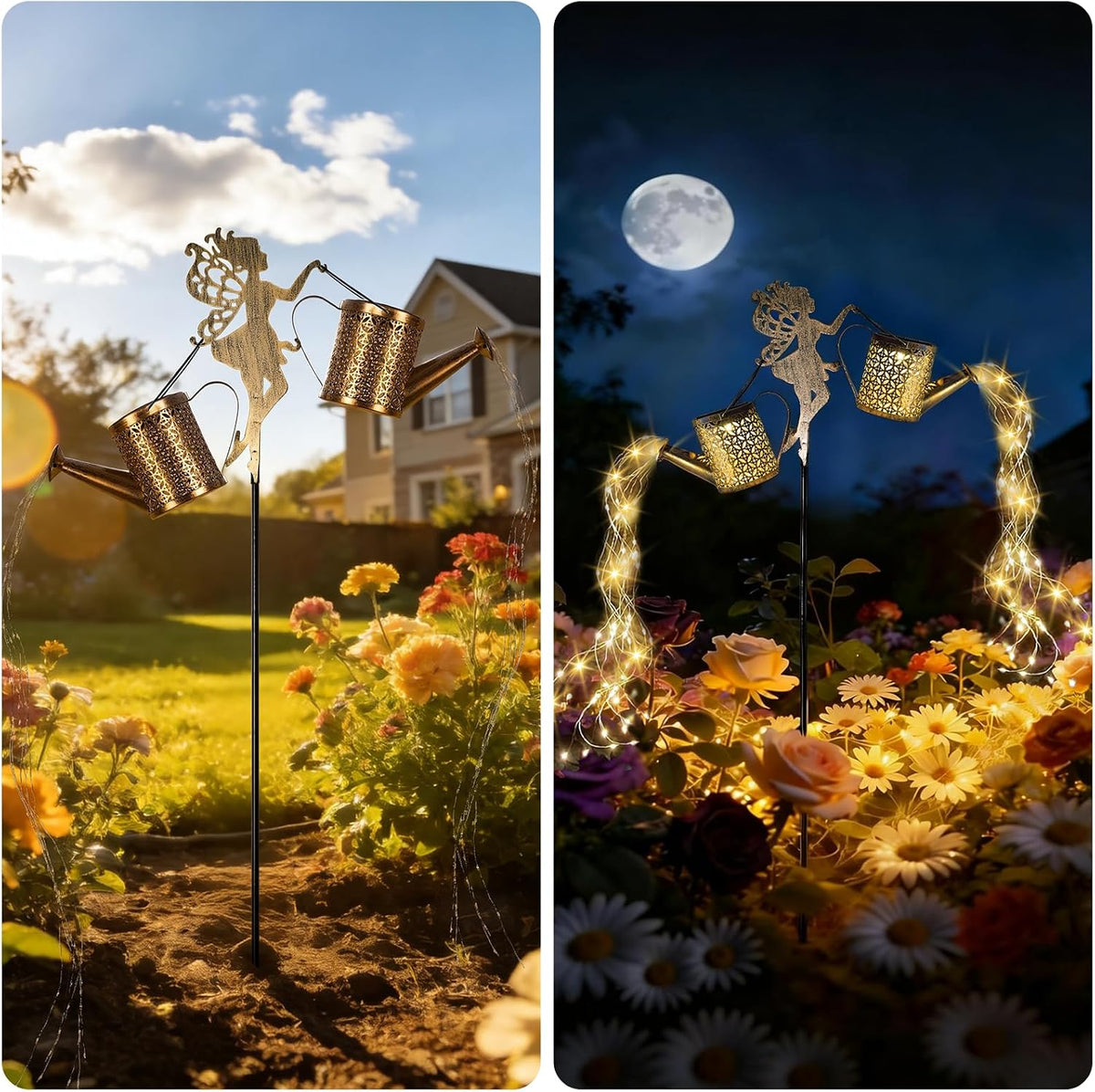 Solar Watering Can Light, Solar Yard Decorations Outdoor