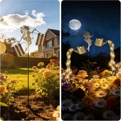 Solar Watering Can Light, Solar Yard Decorations Outdoor