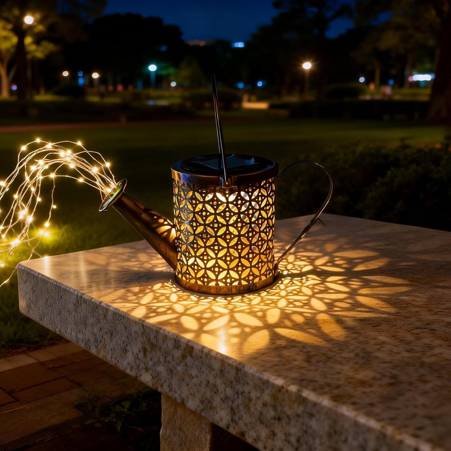 Solar Watering Can Light, Solar Yard Decorations Outdoor