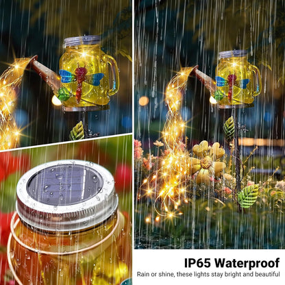 Solar Watering Can Light, Solar Yard Decorations Outdoor