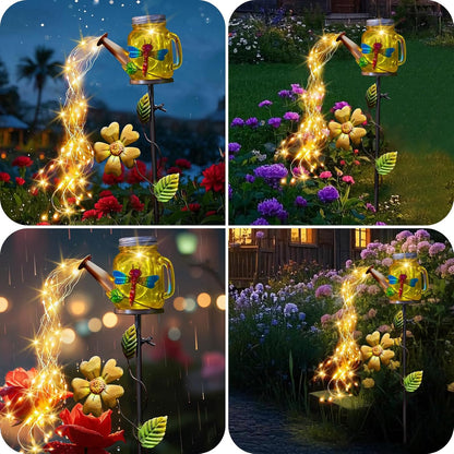 Solar Watering Can Light, Solar Yard Decorations Outdoor