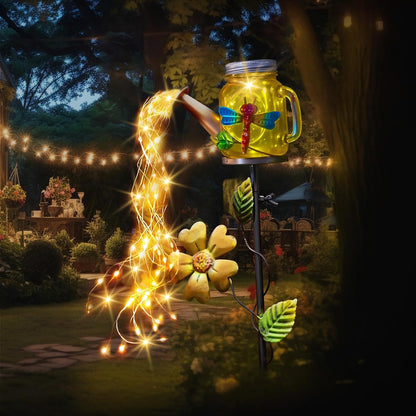 Solar Watering Can Light, Solar Yard Decorations Outdoor