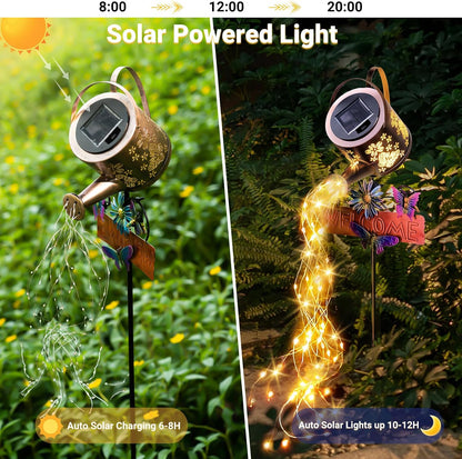 Solar Watering Can Light, Solar Yard Decorations Outdoor