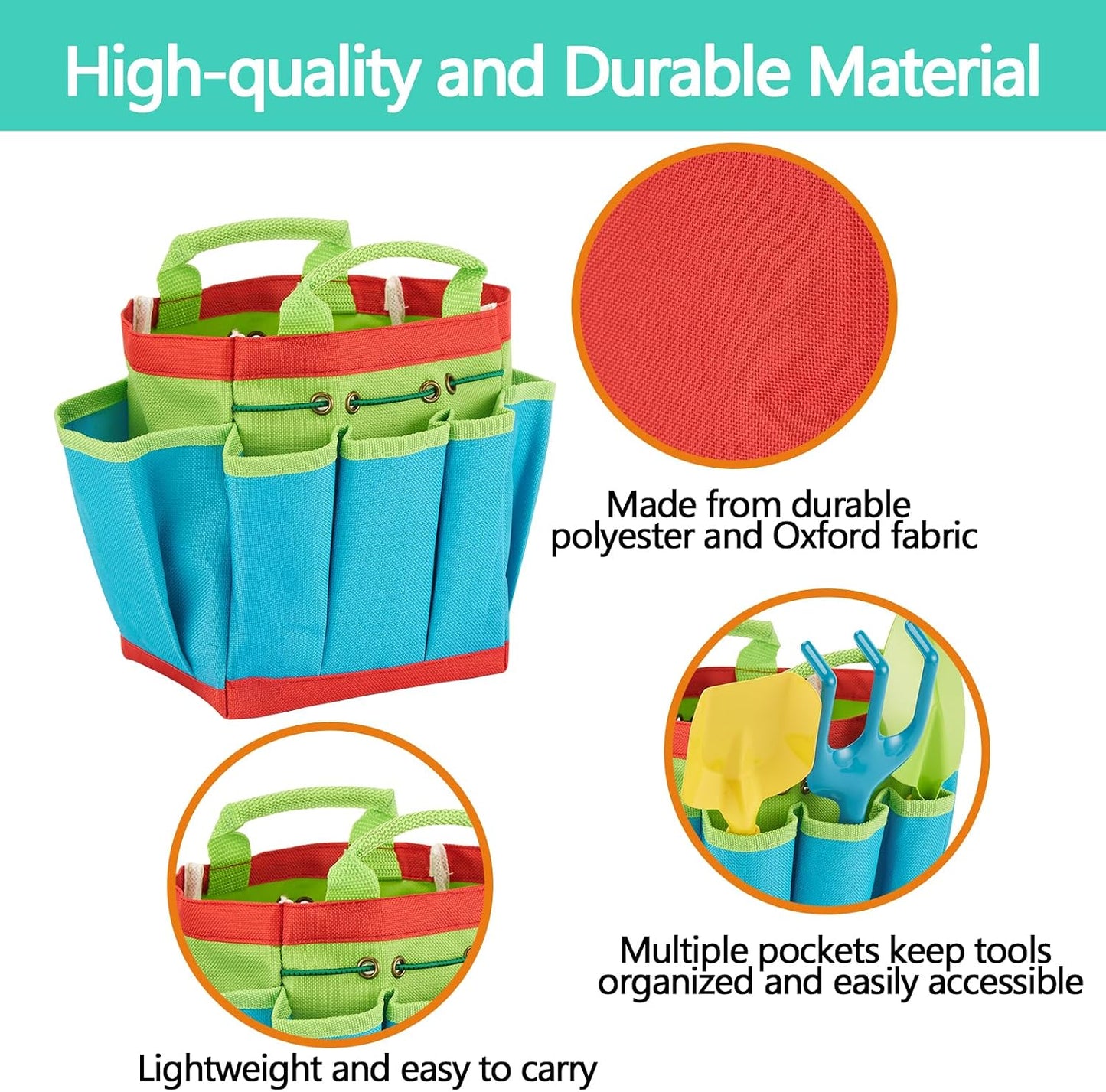 Kids Garden Tools Set,6 PCS, Aged 3+