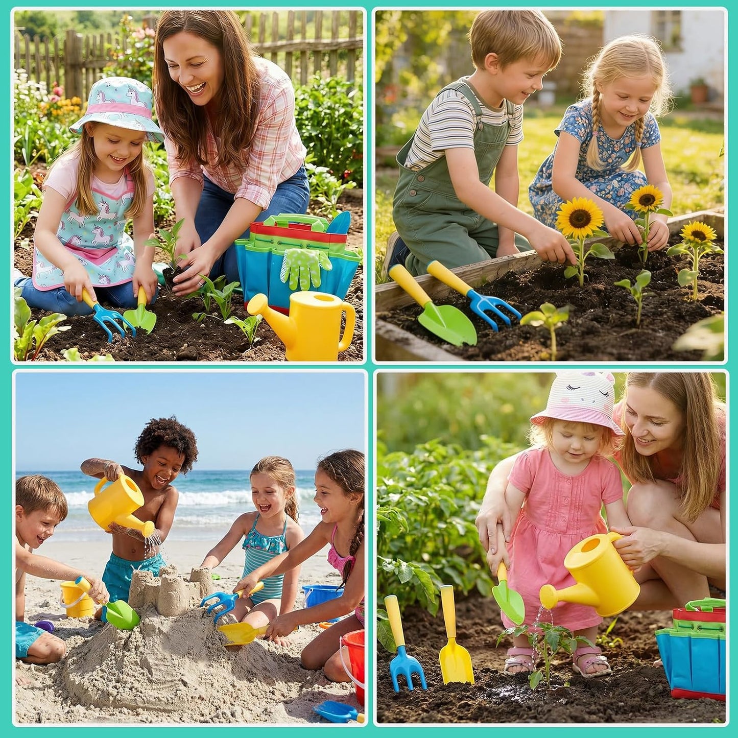 Kids Garden Tools Set,6 PCS, Aged 3+