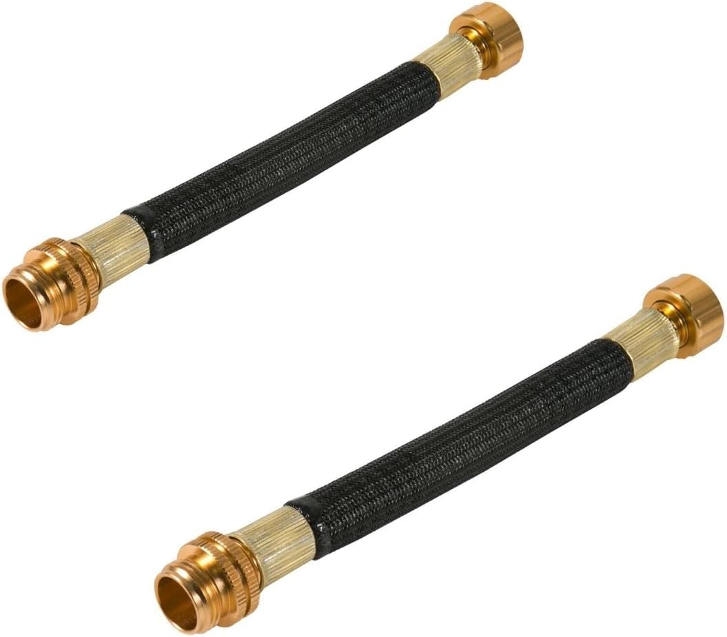 0.8ft Garden Hose Extension Flexible Adapter Short Connector With Integrated Spiral Tube for Reel/RV/Dehumidifier (1)