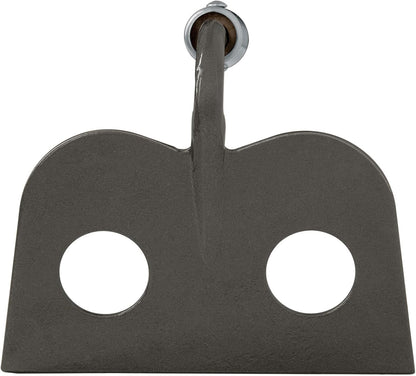 TruPro 7-Inch Forged Mortar Hoe, 60-Inch Premium North American Ash Wood Long Handle, Heavy-Duty Concrete, Mud, and Plaster Mixing Tool (Model 30020 / ATJ-XM)
