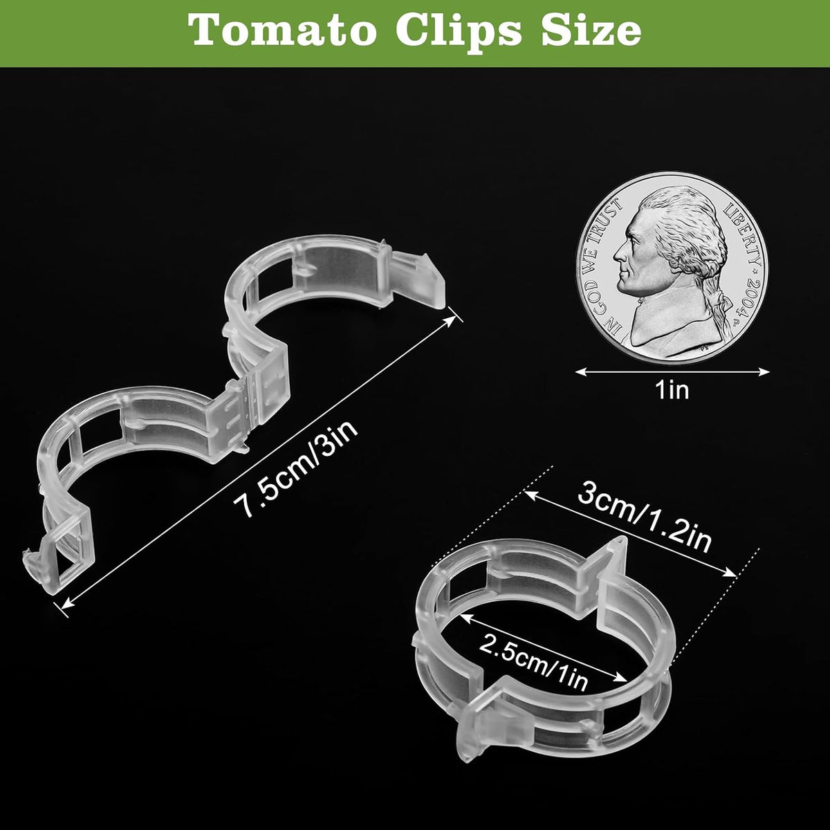 Tomato Plant Clips 120 Pack Easy Plant Support