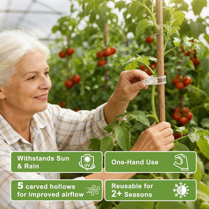 Tomato Plant Clips 120 Pack Easy Plant Support