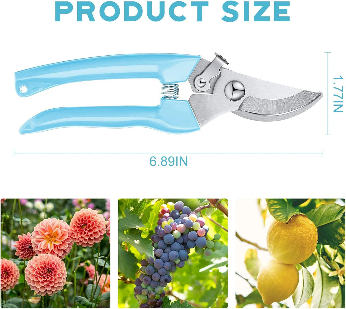 12 Pcs Flower Stem Cutter Gardening Scissors Floral Clippers