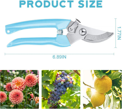 12 Pcs Flower Stem Cutter Gardening Scissors Floral Clippers