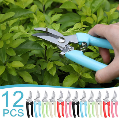 12 Pcs Flower Stem Cutter Gardening Scissors Floral Clippers