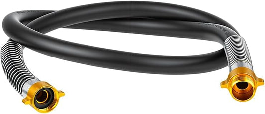 Garden Hose 5/8"x 5ft 4-Layer Heavy Duty Water Hose 800 Burst PSI Black