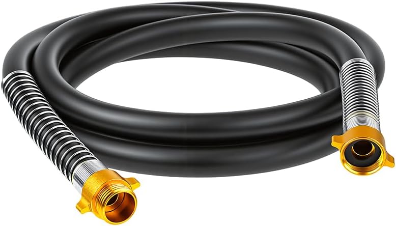 Garden Hose 5/8"x 5ft 4-Layer Heavy Duty Water Hose 800 Burst PSI Black