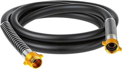 Garden Hose 5/8"x 5ft 4-Layer Heavy Duty Water Hose 800 Burst PSI Black