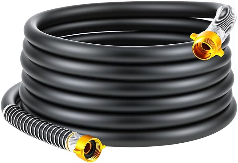 Garden Hose 5/8"x 5ft 4-Layer Heavy Duty Water Hose 800 Burst PSI Black