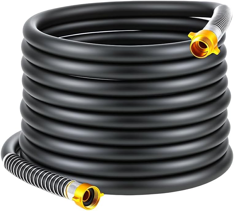 Garden Hose 5/8"x 5ft 4-Layer Heavy Duty Water Hose 800 Burst PSI Black