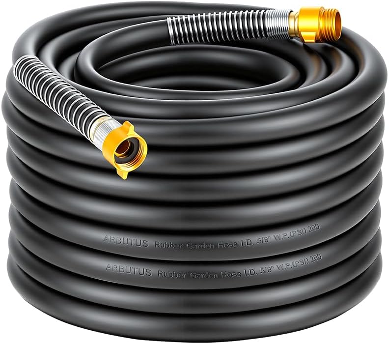 Garden Hose 5/8"x 5ft 4-Layer Heavy Duty Water Hose 800 Burst PSI Black