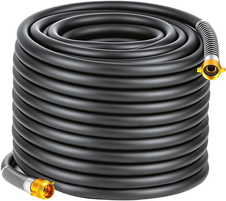 Garden Hose 5/8"x 5ft 4-Layer Heavy Duty Water Hose 800 Burst PSI Black