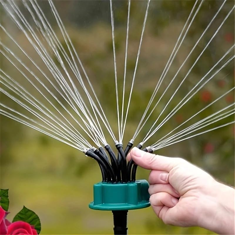 2pcs 360 Degree Garden Automatic Multi Sprinkler Garden Lawn Sprinklers Roof Cooling Sprinklers Watering Gardening Tools Housewarming Gift