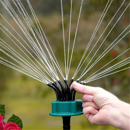 2pcs 360 Degree Garden Automatic Multi Sprinkler Garden Lawn Sprinklers Roof Cooling Sprinklers Watering Gardening Tools Housewarming Gift