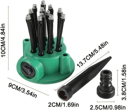 2pcs 360 Degree Garden Automatic Multi Sprinkler Garden Lawn Sprinklers Roof Cooling Sprinklers Watering Gardening Tools Housewarming Gift