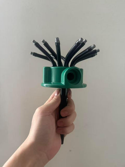 2pcs 360 Degree Garden Automatic Multi Sprinkler Garden Lawn Sprinklers Roof Cooling Sprinklers Watering Gardening Tools Housewarming Gift