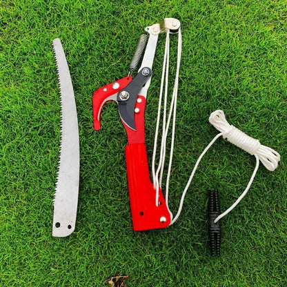 Extendable Tree Pruner Saw,High-Altitude Branches Trimmer Pruning Shears Head,Fruit Picker Harvester Clipper Pruning Tool for Plant Garden(Without Pole)