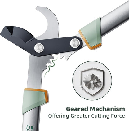 ® Loppers for Tree Trimming Stainless Steel Branch Cutter Heavy Duty Bypass Tree Pruner Rust Resistant Sharp Blade Up to 2" Tree Limb Trimmer for Gardening