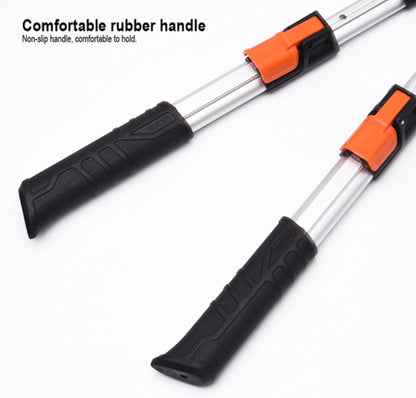 Pro Gear Lever Hedge Shears - 29” - 34” - Telescoping Extendable Handle with High Carbon Steel Teflon Coated Wavy Blade - Ergo Rubber Long Handle - Heavy Duty Gardening Tool