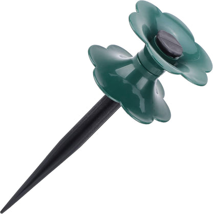 Garden Hose Guide Holder Spike, 3 Pack Hose Guide Spikes Water Hoses Spike Stake Long Plastic Spike Plant Saver Tool for Plant Protection Yard Garden, Green, 3PCS