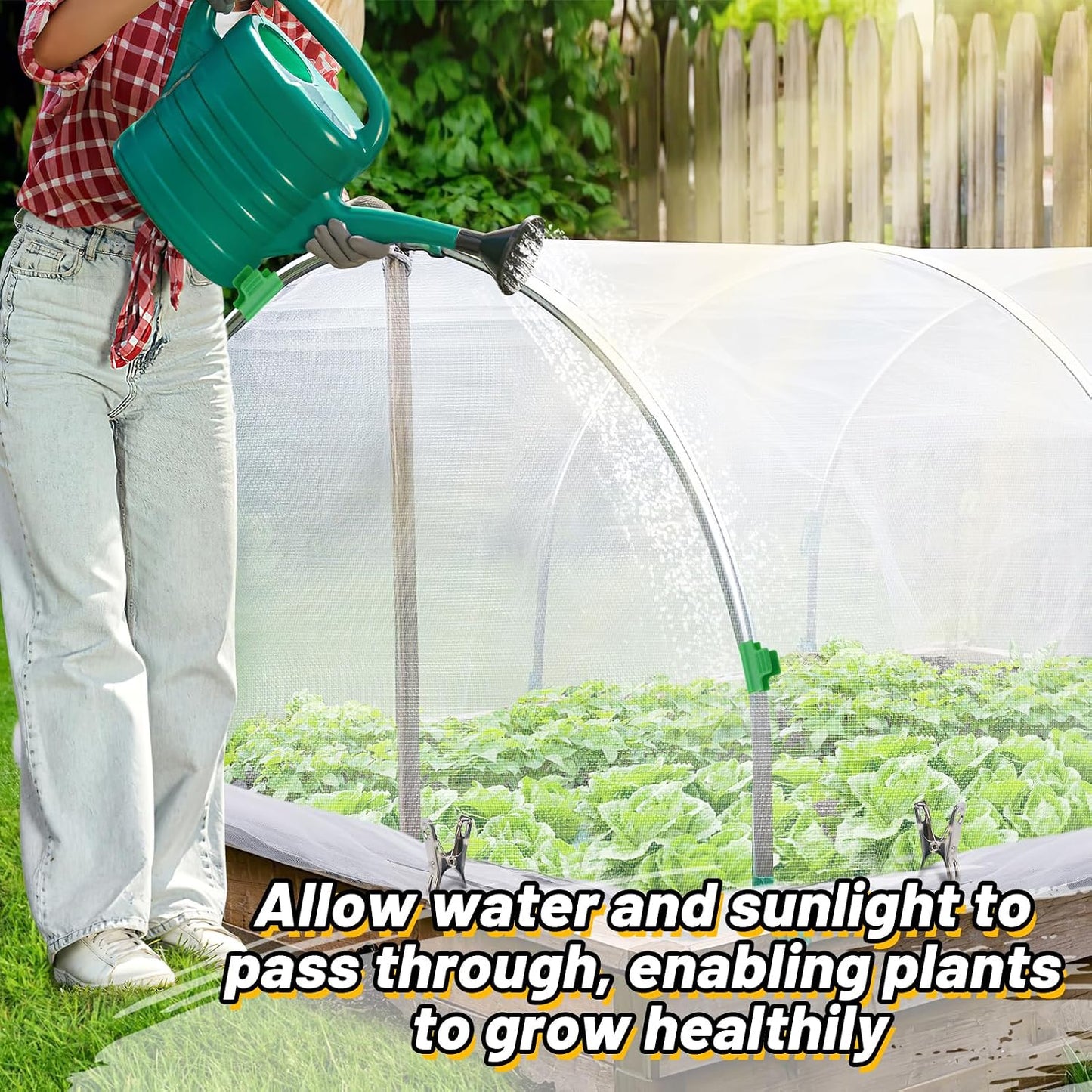 2 Pack 6.5x10ft Garden Netting, Ultra Fine Mesh Plant Covers