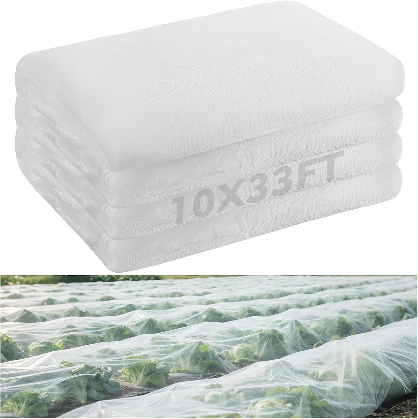 2 Pack 6.5x10ft Garden Netting, Ultra Fine Mesh Plant Covers