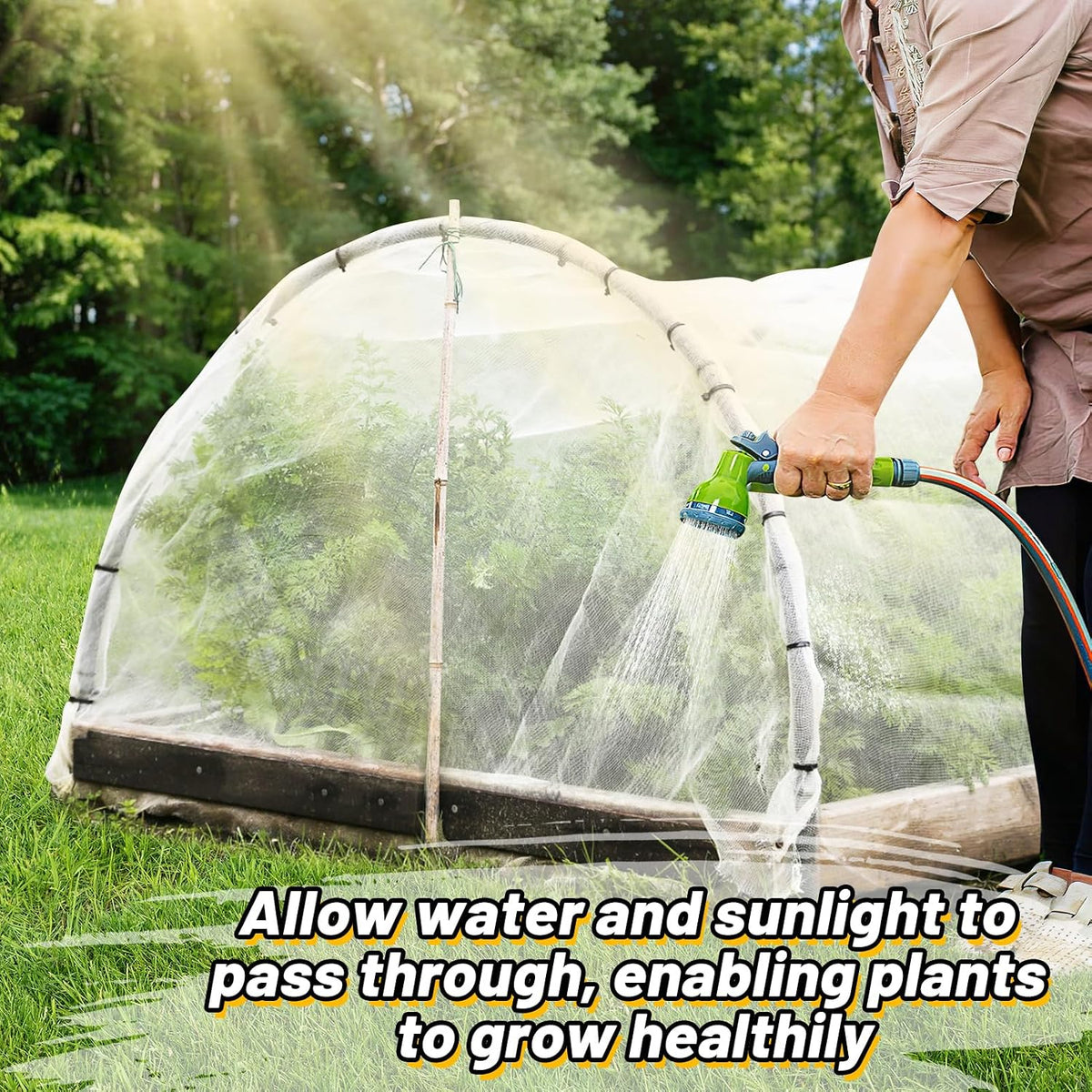 2 Pack 6.5x10ft Garden Netting, Ultra Fine Mesh Plant Covers