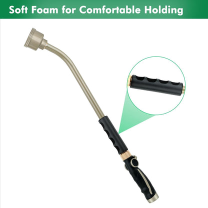 Long Watering Wand, 24 Inches Gentle Soft Full Shower Sprayer Wand