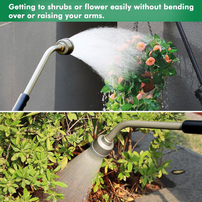 Long Watering Wand, 24 Inches Gentle Soft Full Shower Sprayer Wand
