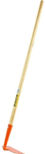 Kids Long Handle Garden Hoe, Mini Digging Tool with Wooden Handle, Gardening Tool for Children, Orange