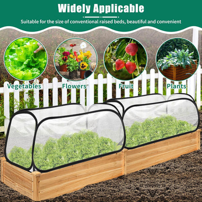 2 Pack Garden Covers for Raised Beds, 45"X22"X16", Freeze Protection