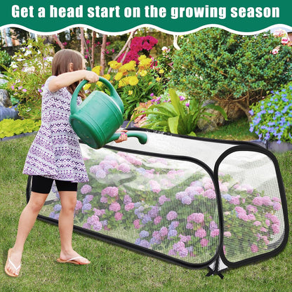 2 Pack Garden Covers for Raised Beds, 45"X22"X16", Freeze Protection