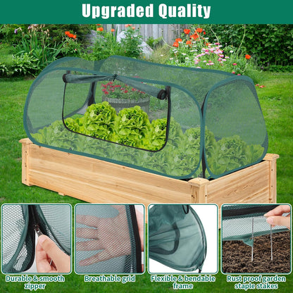 2 Pack Garden Covers for Raised Beds, 45"X22"X16", Freeze Protection
