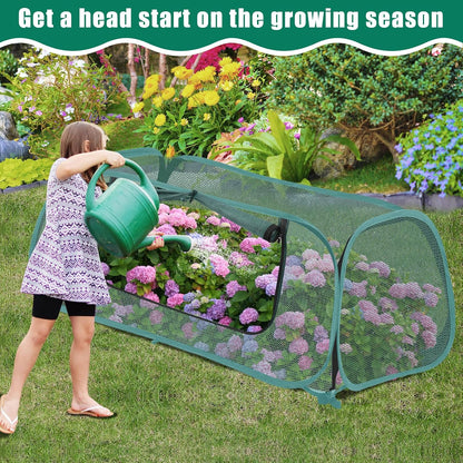 2 Pack Garden Covers for Raised Beds, 45"X22"X16", Freeze Protection