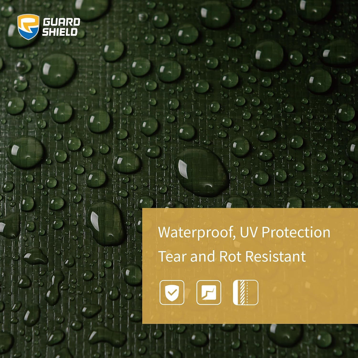 Leaf Tarp with Handles, 6x6 Feet Tarps for Leaves, Heavy Duty Waterproof Tarps for Leaf Cleanup, Waste Debris Removal.