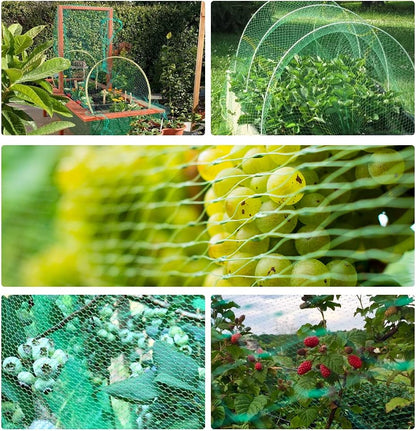 33 Ft x 13 Ft Green Garden Bird Netting,Green Garden Plant Netting,Garden Plant Fruits Fencing Mesh