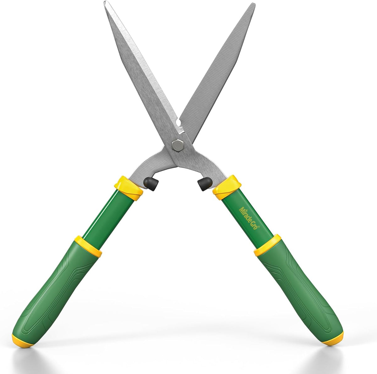21 in. Hedge Shears – Lawn and Yard Tool with Sharp Carbon Steel Blades, Comfort Grip Handles, and Lightweight Design for Shaping/Trimming Hedges, Shrubs, and Bushes